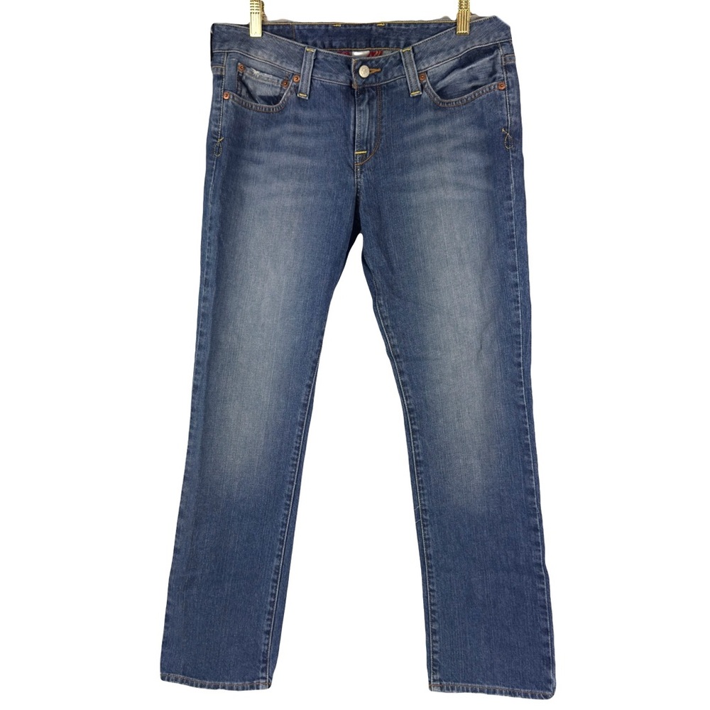 Lucky Brand Lola Straight Short Inseam Denim Jeans Sz 10/30 Med Wash EUC